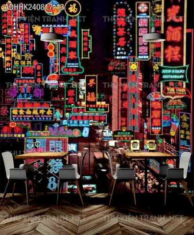 Tranh dán tường Hong Kong