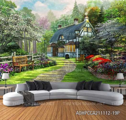 Tranh dán tường phong cách Châu âu