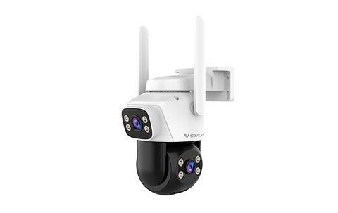 Camera Vstarcam 2 mắt với 2 góc nhìn khác nhau, xem cùng lúc 2 khung hình, kết nối wifi/LAN, thông báo về máy khi phát hiện chuyển động, theo dõi chuyển động