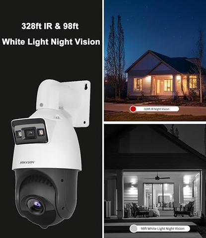 Camera PTZ Hikvision Tandem-Vu, IP Camera zoom quang học 25x, với công nghệ DarkFighter & Color-Vu