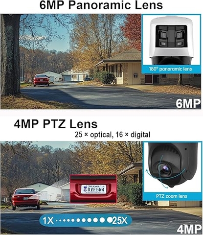 Camera PTZ Hikvision Tandem-Vu, IP Camera zoom quang học 25x, với công nghệ DarkFighter & Color-Vu