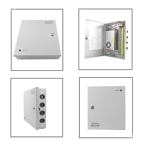 Tủ cấp nguồn cho camera 12V5A 4 cổng và 12V10A 9 cổng, cấp nguồn cho camera hoạt động thuận tiện hơn
