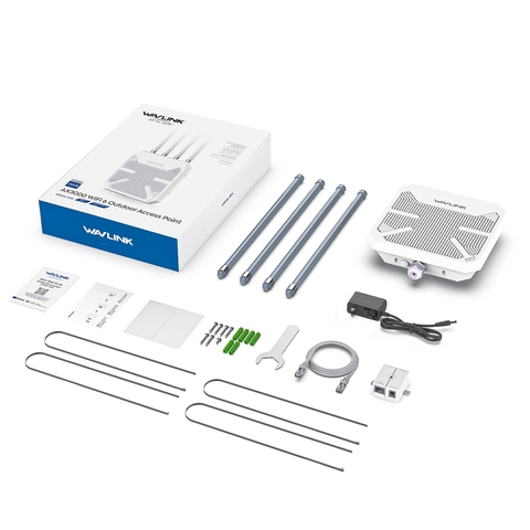 Bộ phát wifi 300-500m WAVLINK WiFi6 AX3000 AERIAL HD6 cao cấp băng tần kép, chống thấm nước IP67, tối đa 1Km