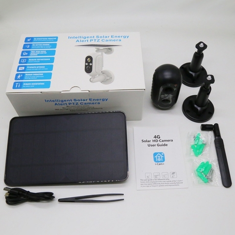 Camera 4G năng lượng mặt trời mini góc rộng 180 độ, nhỏ gọn, chống nước IP67, có tích hợp pin 5200mAH