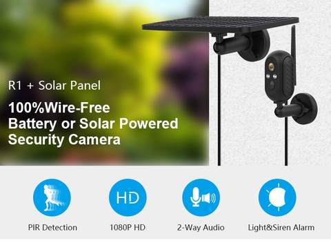 Camera 4G năng lượng mặt trời mini góc rộng 180 độ, nhỏ gọn, chống nước IP67, có tích hợp pin 5200mAH