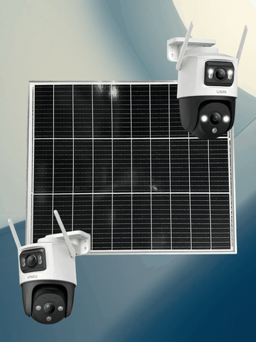 Bộ camera năng lượng mặt trời 4 mắt toàn cảnh IMOU/EZVIZ, độ nét cao, hoạt động liên tục không cần điện hay wifi