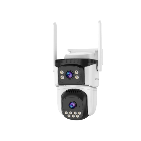 Camera Vstarcam 2 mắt với 2 góc nhìn khác nhau, xem cùng lúc 2 khung hình, kết nối wifi/LAN, thông báo về máy khi phát hiện chuyển động, theo dõi chuyển động