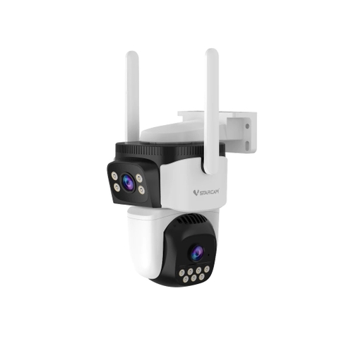 Camera Vstarcam 2 mắt với 2 góc nhìn khác nhau, xem cùng lúc 2 khung hình, kết nối wifi/LAN, thông báo về máy khi phát hiện chuyển động, theo dõi chuyển động