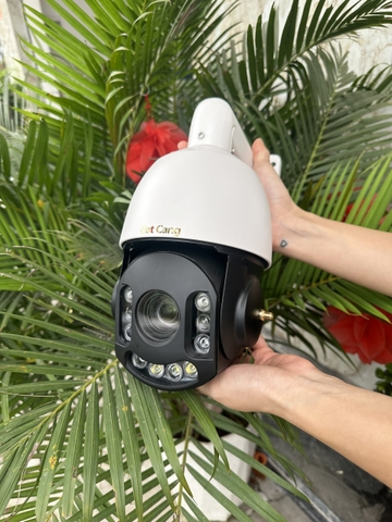 Camera zoom xa cho nhà xưởng, nông trại, rừng núi, kho bãi, kết nối wifi không dây+có dây/4G, tự động tuần tra quay quét, phóng to khi phát hiện con người, tầm nhìn xa 300-500m