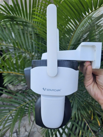 Camera Vstarcam 2 mắt với 2 góc nhìn khác nhau, xem cùng lúc 2 khung hình, kết nối wifi/LAN, thông báo về máy khi phát hiện chuyển động, theo dõi chuyển động