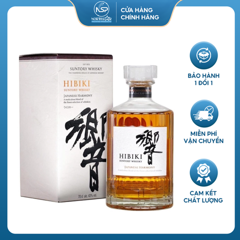 Chai Thủy Tinh Đựng Rượu Cao Cấp 500ml 750ml Mẫu Chai Hibiki, Thiết Kế Sang Trọng - North Star Packing