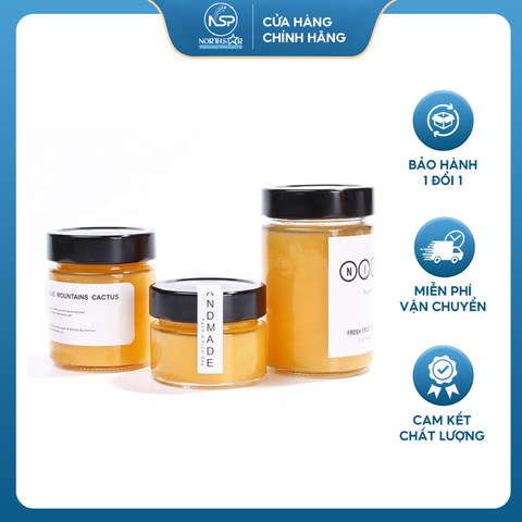 Hũ Thủy Tinh Tròn Nắp Thiếc Dày Dung Tích 100ml, 150ml, 200ml, 220ml, 280ml, 380ml, 500ml Đựng Thực Phẩm - North Star Packing