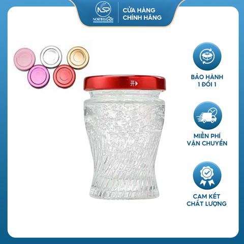 Hũ Yến Cao Sọc 50ml, Đựng Yến Chưng, Chất Liệu Cao Cấp, Kiểu Dáng Độc Đáo - North Star Packing