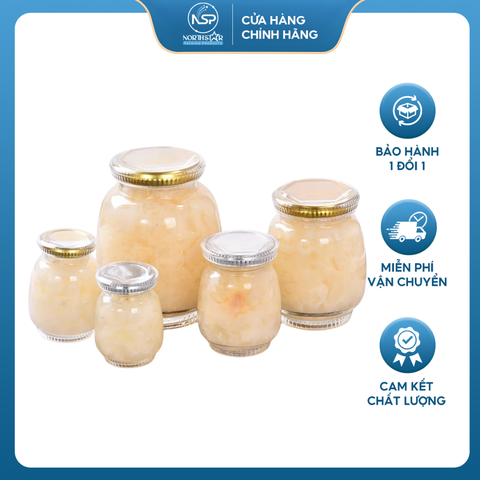 Hũ Yến Jange 80ml 120ml 180ml, Nắp Thiếc, Có Vỏ Chụp Nhựa, Chất Liệu Cao Cấp - North Star Packing