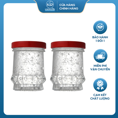 Hũ Chưng Yến Thủy Tinh Dáng Sen Cao 75ml 100ml 150ml, Nắp Thiếc Chắc Chắn, Hàng Cao Cấp - North Star Packing