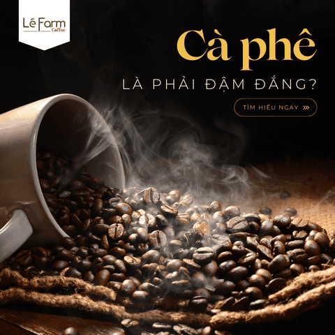 CÀ PHÊ LÀ PHẢI ĐẬM ĐẮNG?