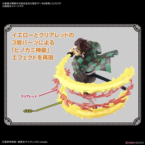 Mô hình lắp ráp Kimetsu Model Tanjiro Kamado [Hinokami Kagura] Bandai