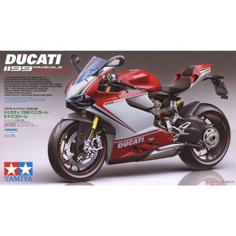 Mô hình xe mô tô 1/12 SCALE DUCATI 1199 PANIGALE S TRICOLORE 14132 Tamiya