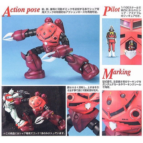 Mô hình lắp ráp MG MSM-07S Chars ZGok Bandai