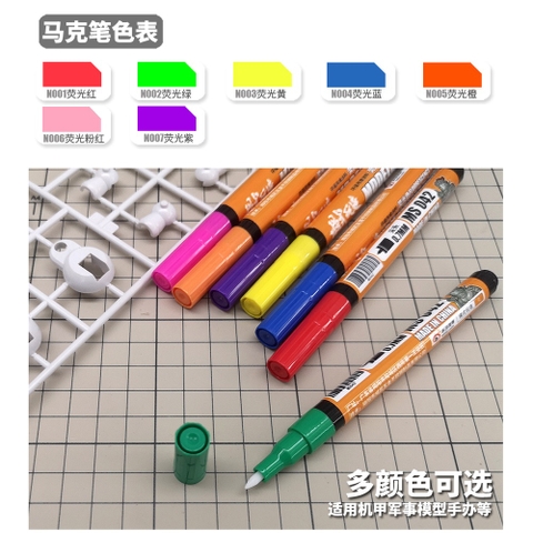 Bút tô Mô hình màu huỳnh quang MS042 (N1-7)