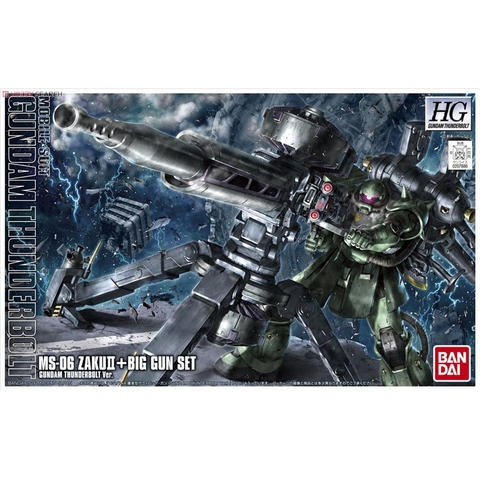 Mô hình Gundam HG Zaku II + Big Gun (Thunderbolt Ver.) Bandai