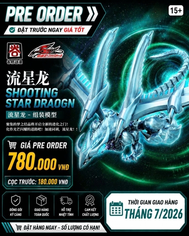 [HÀNG ĐẶT TRƯỚC] Mô Hình Lắp Ráp SHOOTING STAR DRAGON YUGIOH 5DS RỒNG SAO BĂNG