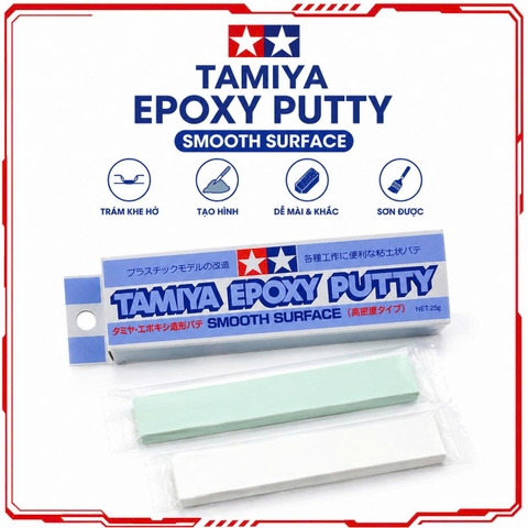 Tamiya Epoxy Sculpting Putty (High Density Type) Surface 87052 Keo trám tạo hình (Loại mật độ cao) - Chuyên Mod mô hình
