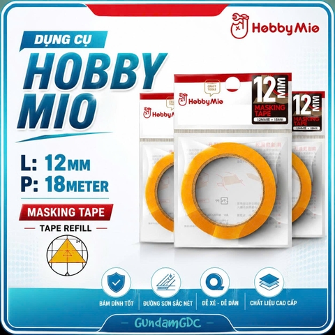 Băng dính che sơn Hobby Mio 6mm-30mm - Dụng cụ mô hình