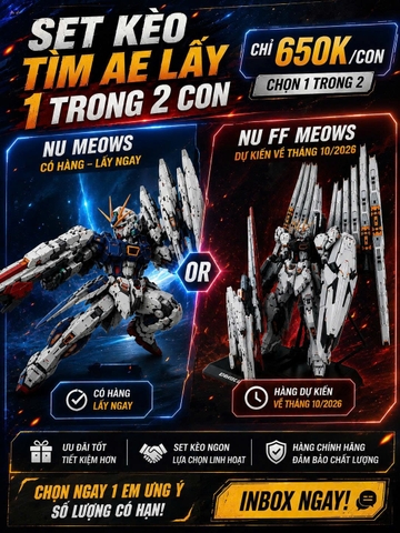 ƯU ĐÃI ĐẶC BIỆT MUA NU MEOWS TẶNG NU FF MEOWS Hoặc Set Kèo Ae mua 1 trong 2