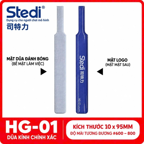 Dũa Thuỷ Tinh STEDI HG-01 #600–800 – New Glass File