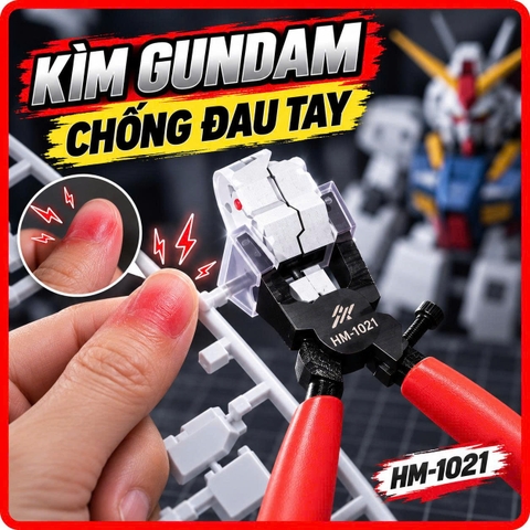 [Sẵn Hàng] Kìm Gundam Chống Đau Tay Mẻ Răng Hỗ Trợ Lắp Ráp Gunpla Cao Cấp HM-1021 Hobby Mio Ver 2