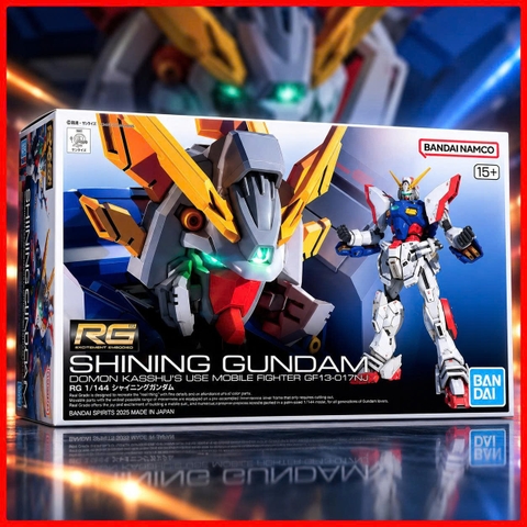 Mô Hình Lắp Ráp RG 1/144 SHINING GUNDAM Bandai 4573102685582