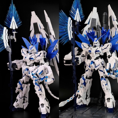 Mô Hình Lắp Ráp 1/100 MGEX 2205 B Unicorn PERFECTIBILITY (kèm LED Base, Decal Nước) Shenshou