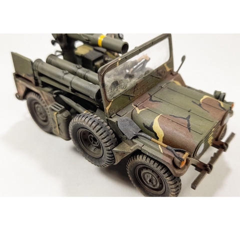 Mô hình lắp ráp xe quân sự Jeep Mỹ 1/35 SCALE U.S. M151A2 w/TOW LAUNCHER 35125 Tamiya - mô hình trưng bày, sa bàn