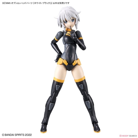 Mô hình lắp ráp 30MS OPTION HAND PARTS [ WHITE / BLACK ] Bandai 4573102633590