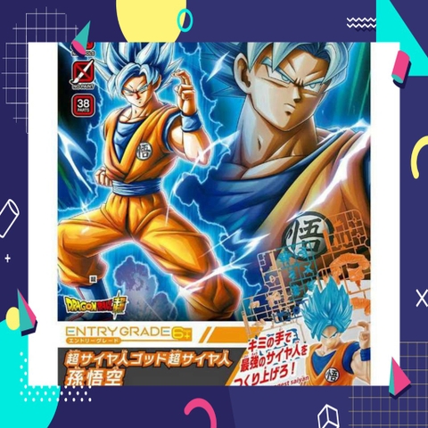 mô hình lắp ráp ENTRY GRADE Dragon Ball Super Sun Wukong Super Saiyan God Son Goku Blue Hair