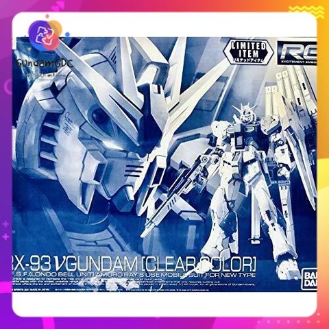 Mô hình lắp ráp RG 1/144 Nu Gundam Clear Color Limited Bandai (Phiên bản giới hạn) 4573102606150