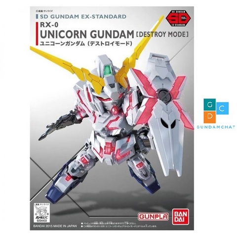 MÔ HÌNH SD GUNDAM EX-STANDARD 005 UNICORN GUNDAM (DESTROY MODE) Bandai 4573102579669