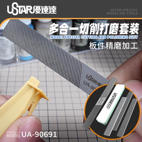 Bộ Combo 5 dũa 4 cạnh UA90691 Ustar - Dụng cụ mô hình