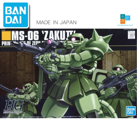 Mô hình lắp ráp Gumdam Bandai HG UC 040 MS-06 Zaku II Mass - GDC 4573102573926