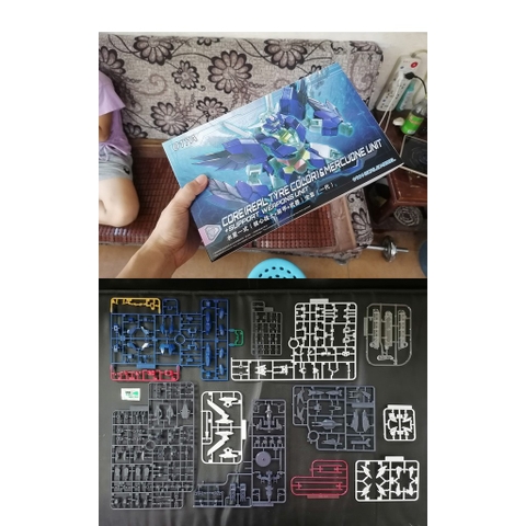 Mô hình lắp ráp HG BD R Core Gundam (Real Type Color) & Mercuone Unit Daban 017A