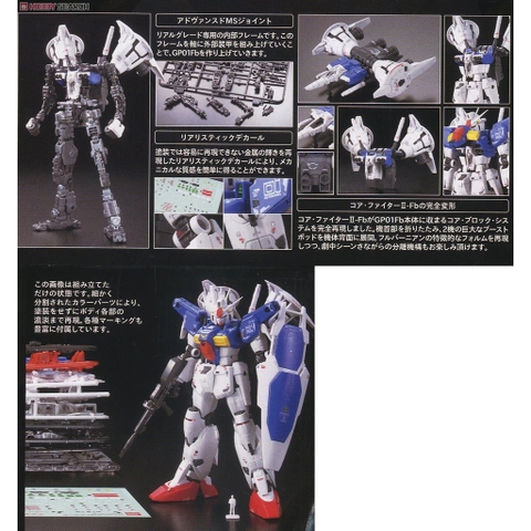 Mô hình RG RX-78 GP01Fb Gundam GP01 Full burnern Bandai 4573102618252