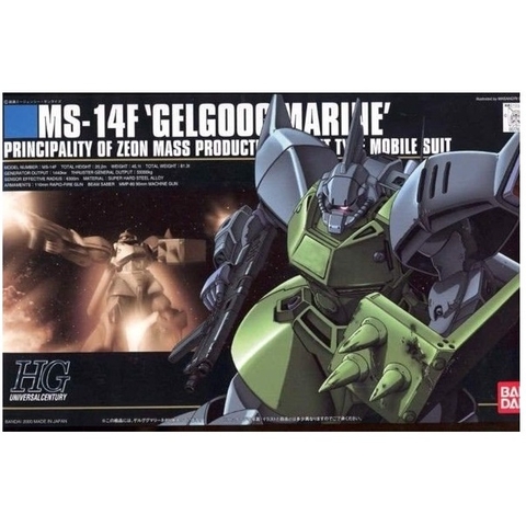 Mô hình lắp ráp HG UC MS-14F Gelgoog Marine 016 Bandai 4573102609663