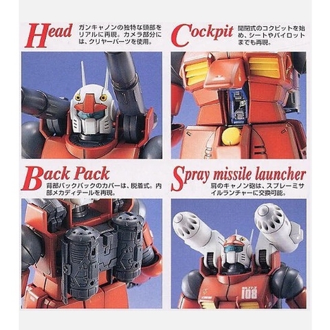 Mô hình lắp ráp MG 1/100 RX-77-2 GUNCANNON Bandai 4573102635709
