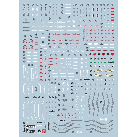 Decal nước mô hình RG God gundam ( 2 phân loại )