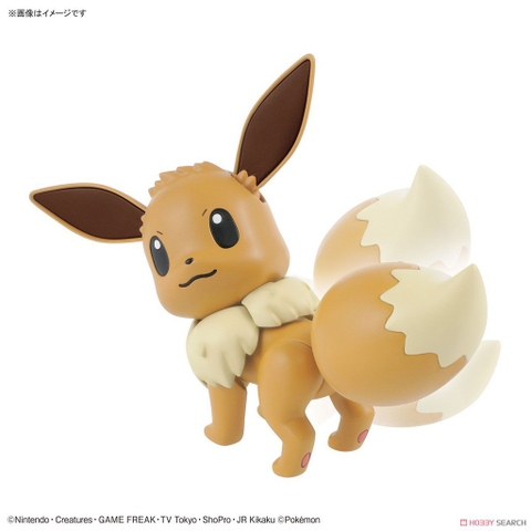 Mô hình lắp ráp Pokemon Plastic Model Collection Select Series Eevee 42 Bandai 4573102555908