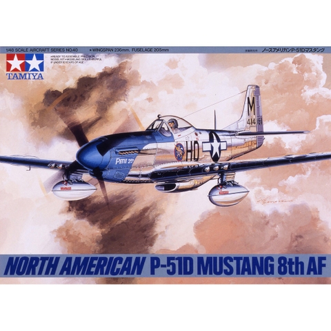61040 MÔ HÌNH MÁY BAY QUÂN SỰ 1/48 SCALE NORTH AMERICA P-51D MUSTANG 8TH AF