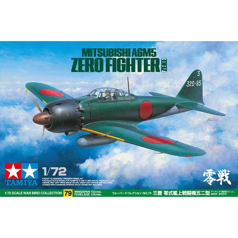 Mô hình lắp ráp 60779 1/72 A6M5 Zero (Zeke) Tamiya