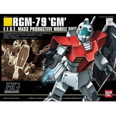 Mô hình lắp ráp HGUC 1/144 RGM-79 GM 020 Bandai 4573102592484