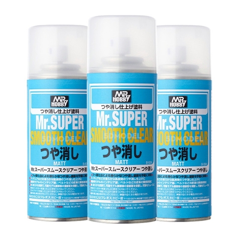 Sơn xịt phủ phẳng cao cấp Mr.SUPER SMOOTH CLEAR SPRAY Matt B-530